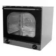 FOUR ÉLECTRIQUE À CONVECTION - Mod. S 1 - Pour gastronomie, boulangerie et pâtisserie - Structure intérieure et extérieure en acier inox - Capacité n. 4 plaques en aluminium 44x31,5 cm  - Puissance W 2670 - Alimentation monophasé - Dim.59,5 x 57 x h 57 cm