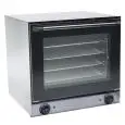 FOUR ÉLECTRIQUE À CONVECTION - Mod. S 1 ECO - Pour gastronomie, boulangerie et pâtisserie -  Structure intérieure et extérieure en tôle galvanisé - Capacité n. 4 plaques en aluminium 44x31,5 cm  - Puissance W 2670 - Alimentation monophasé - Dim.59,5 x 57 