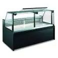 Comptoir-vitrine réfrigéré - Mod AMAS L - Froid ventilé - Température minimale de service +0/+10°C - Profondeur plan d'exposition: 72 cm