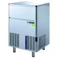 MACHINE À GLAÇONS CREUX - Mod SEI100 - CAPACITÉ DU CONTENEUR 30 kg - PRODUCTION AVEC MOTEUR À AIR JUSQU'À 100 kg/24 h - PRODUCTION AVEC MOTEUR À EAU JUSQU'À 100 kg/24 h - Dim. cm L 67 x P 59,5 x H 89,2/98,4