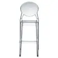 TABOURET IGLOO - MOD. 2358 - STRUCTURE EN POLYCARBONATE - COMBINE AVEC CHAISE IGLOO - POUR USAGE INTÉRIEUR ET EXTÉRIEUR - EMPILABLE JUSQU'À SIX PIÈCES - HAUTEUR D'ASSISE 74 cm - DIM. cm L 47 x P 54 x H 116 - NORME CE