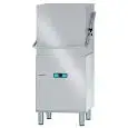 LAVE VAISSELLES ET LAVE ASSIETTES PROFESSIONNEL À CAPOT ÉLECTRONIQUE EN ACIER INOX - MOD. SM110E - VOLTAGE TRIPHASE - CONTRÔLE DE LAVAGE ÉLECTRONIQUE - HAUTEUR MAX PASSAGE INTÉRIEUR  39 cm  - PANIER 50x50 cm- CYCLE (sec) 60/90/120/240 - DOSEUR POUR DÉTERG