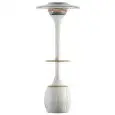 Parasol chauffant extérieur Idrobase - Mod SOLE - Chauffage à résistance - Puissance de 1500 W - Base de support - Hauteur de 215 cm