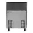 MACHINE À GLAÇONS PLEINS AVEC SYSTÈME À ASPERSION - Mod SS 95 - TYPE DE GLAÇON M/L - GLAÇON 22/40 g - PRODUCTION AVEC MOTEUR À AIR JUSQU’À 82 kg/24h - PRODUCTION AVEC MOTEUR À EAU JUSQU’À 81 kg/24h - Dim L 64,5 x P 64,5 x H 87 cm