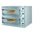 FOUR ÉLECTRIQUE À PIZZA - Mod. FEP 44 BIG - N. 2 chambres -  Base du four ou plancher et plafond réfractaires - Dimensions chambre 72 x 108 x h14 cm - N. Pizzas 6 (Ø cm 36) - Puissance 9 Kw - Norme CE
