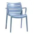 CHAISE SUNSET - MOD. 2329 - STRUCTURE EN POLYMÈRE TECHNIQUE RENFORCÉ - POUR USAGE À L’INTÉRIEUR ET À L’EXTÉRIEUR - EMPILABLE - DIM. L 61 x P 59 x H 82 cm - NORME CE