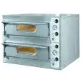 FOUR ÉLECTRIQUE À PIZZA - Mod. STOP 44 - N. 2 chambres - Surface de cuisson en pierre réfractaire - Dim. Chambre 66 x 66 x h14 cm - N. Pizzas 4+4  (Ø cm 33) - Puissance 9.4 Kw - Norme CE