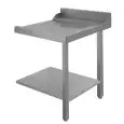 Table de sortie avec dosseret pour lave-vaisselle - Mod TAV ALZATINA - Droit ou gauche - Avec rayon inférieur - Pour lave-vaisselle mod U110 E U110N