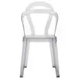 CHAISE TITI' - MOD. 2330 - STRUCTURE EN POLYCARBONATE - DOSSIER NEOLIBERTY - LÉGÈRE ET LUMINEUSE - POUR USAGE À L’INTÉRIEUR ET À L’EXTÉRIEUR - EMPILABLE - DIM. L 47 x P 54 x H 86 cm - NORME CE