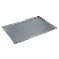 PLAQUE RECTANGULAIRE EN TÔLE ALUMINIUM POUR PÂTISSERIE ET PIZZERIA - DIM. 660 x 460 x h20 mm
