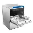 LAVE-VAISSELLE ET LAVE-ASSIETTES PROFESSIONNEL ÉLECTRONIQUE AVEC LAVAGE À L'EAU PROPRE - MOD UNICA 50 P - ALIMENTAZIONE TRIPHASÉE - HAUTEUR MAX PASSAGE UTILE 34 cm -CASIER CARRÉ 50x50 cm - DURÉE CYCLE 180/240 sec - DOSEUR DE LIQUIDE DE RINÇAGE ET DE DÉTER