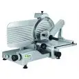 TRANCHEUSE VERTICALE - Mod V370S - Convient pour viande - Lame en acier inoxydable ø 370 - Largeur max de coupe mm L 330 x P 260 - Aiguiseur fixe - Alimentation monophasée 230V/1/50Hz