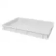 BAC À PÂTONS EN POLYÉTHYLÈNE POUR PÂTES ET PIZZA - CAPACITÉ LT 13 - DIMENSIONS EXTÉRIEURES cm L 60 x P 40 x 7 H - DIMENSIONS INTÉRIEURES cm L 57 x P 37 x 6 H - POIDS Kg 1,3