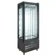 Vitrine réfrigérée verticale en acier ventilé avec température positive et capacité de 340 L Klimaitalia VICTORIA 65 NFP BLACK