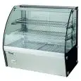 VITRINE CHAUFFANTE POUR COMPTOIR SNACK EN ACIER INOX - VITRE BOMBÉE - Mod. VPH100 - Température +30º/+90ºC - Capacité Lt. 100 - Voltage monophase V230 50/60 Hz - Puissance W 1100 - Dim. 71x46xh67 cm