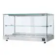 VITRINE DE COMPTOIR - MOD. TBVP - VERRE DROIT - STRUCTURE INOX - TEMPÉRATURE °C +30 /+ 90 - COMMANDE THERMOSTATIQUE - MONOPHASÉ 240V - NORME CE