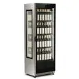 PRÉSENTOIR RÉFRIGÉRÉ À VIN - Mod WINE CLASS - Capacité de 376 litres - Température +5/+15 °C - Puissance W 245 - Alimentation monophasée - Dimensions cm L 61 x P 60,5 x H 184,3 - Norme CE