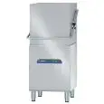 LAVE VAISSELLES ET LAVE ASSIETTES PROFESSIONNEL À CAPOT ÉLECTRONIQUE EN ACIER INOX - MOD. 110AL - VOLTAGE TRIPHASE - CONTRÔLE DE LAVAGE ÉLECTRONIQUE - HAUTEUR MAX PASSAGE INTÉRIEUR  39 cm  - PANIER 50x50 cm- CYCLE (sec) 60/90/120/240 - DOSEUR POUR DÉTERGE