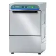 LAVE VERRES ÉLECTRONIQUE EN ACIER INOX - MOD. 29AL - AVEC POMPE DE VIDANGE - VOLTAGE MONOPHASE - CONTRÔLE DE LAVAGE ÉLECTRONIQUE - HAUTEUR MAX PASSAGE INTÉRIEUR 27,5 cm- PANIER CARRÉ  40x40 cm - CYCLE (sec) 90/120/150/180 - DOSEUR POUR DÉTERGENT ET LIQUID