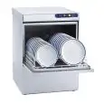 LAVE-VAISSELLE PROFESSIONNEL MÉCANIQUE EN ACIER INOX - MOD. ES50 -ALIMENTATION MONOPHASÉE - PASSAGE UTILE HAUTEUR MAXIMUM VERRES 30,5 cm - PASSAGE UTILE HAUTEUR MAXIMUM ASSIETTES Ø 32 cm - PANIER CARRÉ 50x50 cm - CYCLE : 120/180 sec - DOSEUR HYDRAULIQUE D