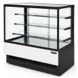VITRINE RÉFRIGÉRÉ POUR PÂTISSERIE - MOD. EVOK_VT - RÉFRIGÉRATION VENTILÉE- TEMPÉRATURE °C +2/+4 - PORTES POSTÉRIEURES COULISSANTES EN DOUBLE VITRAGE TEMPRÉ - DOUBLE VITRAGE SUR 5 CÔTÉS - N. 3 TABLETTES EN VERRE AVEC ÉCLAIRAGE - DÉGIVRAGE AUTOMATIQUE - NO