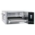 FOUR À TUNNEL À GAZ POUR PIZZA - Mod. C/40 GAS - Modulaire et empilable - En acier inoxydable - Dimensions de la chambre L 40 x P 54 x H 10 cm - Puissance 10,4 Kw