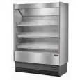 PRÉSENTOIR MURAL RÉFRIGÉRÉ - MOD. VULCANO 80 INOX F/V - POUR FRUITS ET LÉGUMES - VENTILÉ - TEMPÉRATURE MINIMALE DE SERVICE °C +6/+8 - SELF SERVICE -NON MODULAIRE- NORME CE