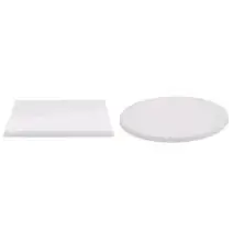 PLAN DE TRAVAIL - Mod. HPL - STRUCTURE EN STRATIFIÉ HPL - PLANS CARRÉS ET RONDS (SELON LE MODÈLE) - ÉPAISSEUR DE 1,2 CM - NORME CE