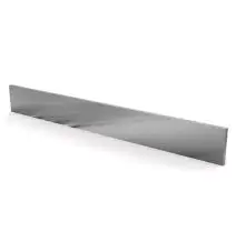 Plinthes en inox naturel avec finissage en scotch brite
