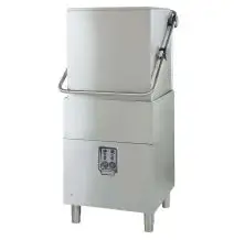 LAVE VAISSELLE PROFESSIONNEL mod. B 6 2P/S- PASSAGE UTILE HAUTEUR MAXIMUM cm 43 - PANIER CARRE' cm 50x50 - Cycle 60"/ 120" - Dimension totale cm 70,4x84,1x147,4